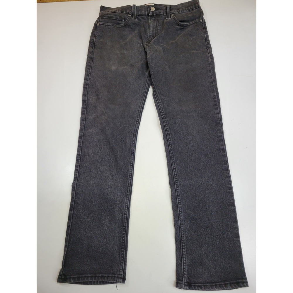 Signature by Levi Strauss Mens Jeans 33x30 Slim Fit Black Gray Denim Pants